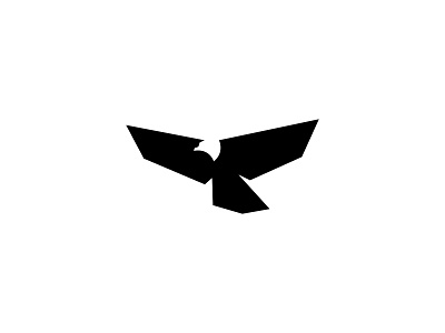 Minimal Eagle Logo III bird eagle falcon flying geometric logo minimalist modern silhouette simple