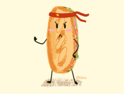 I am Banhmi from Vietnam banhmi illustration