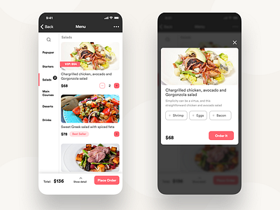 E-menu by Saber Zou on Dribbble