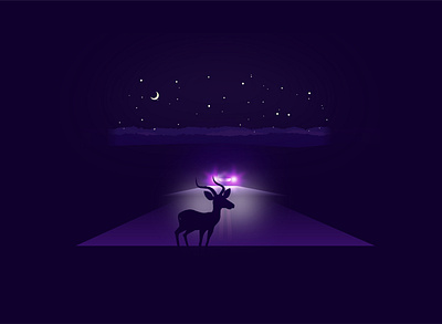 Night Illustration adobe adobe illustrator dark illustration design flat illustration graphic design illustration night night illustration photoistic