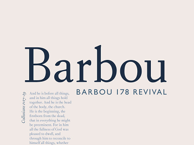 Barbou Typeface Revival art bible book design font font design fontlab glyph graphic design illustrator italic letterpress revival roman traditional tyepface type type design typography vector