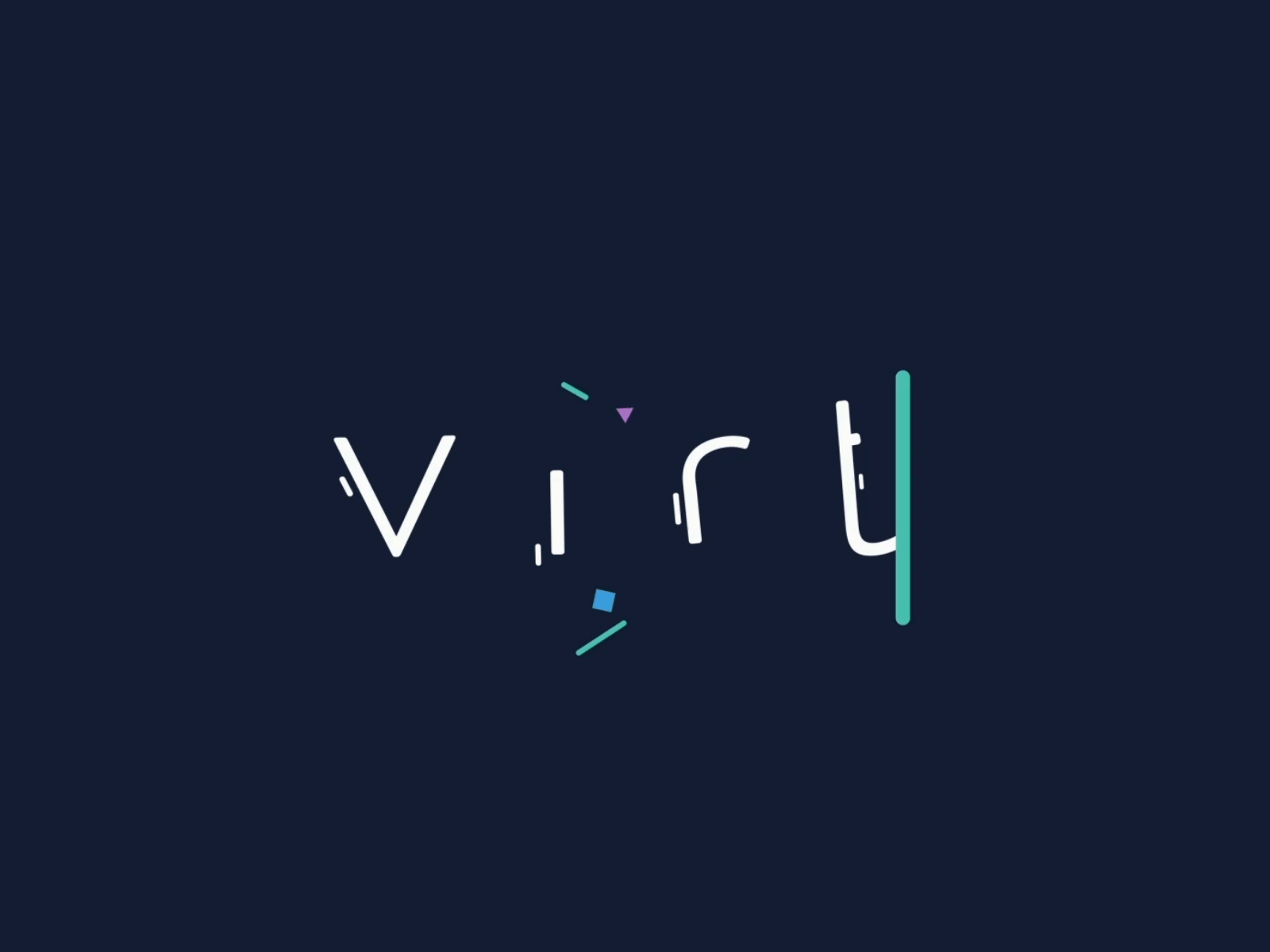 Virti - Logo Animation 2d 2d animation ae after effects animated animated gif animated logo animation brand animation branding gif intro logo logo animation logo reveal logotype motion motion design reveal typography