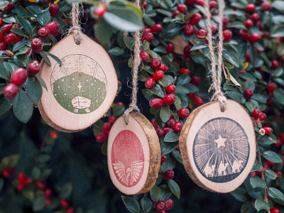 Illustrated Christmas Ornaments