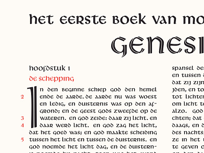 Bible Typography - Hendrik de Roos 1955