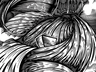 God is our refuge illustration - Detail