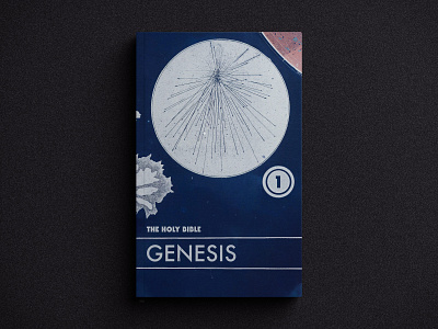 GENESIS - Book Cover bible bible design blue book book cover book design christian design font graphic design indesign jesus photoshop retro space stars type typography vector vintage