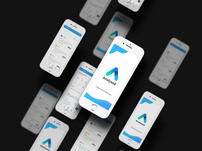 Mobile app screens for Analysed adobe xd app design logo mobile app ui ui design visual design web design