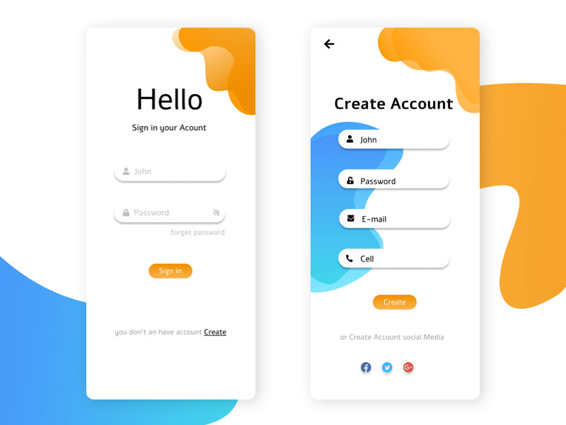 Mobile app Design by Muhammad Mohsin Farooqui on Dribbble