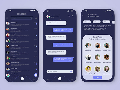 Discord Redesign Challenge app chatting concept app discord iosapp mobile app template