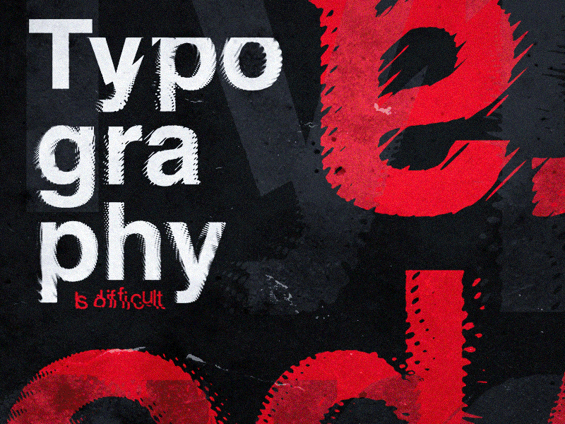 Typography is Difficult texture map displacement colours spectrum gif typography