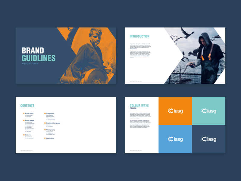 Iasg Museum of Fishing styleguides visual identity museum typography logo design logo fishing branding brand identity design