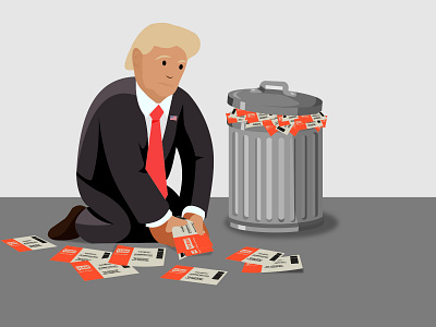 6 Ballots in a Garbage Can! 2020 ballot biden democrat design donald trump donaldtrump election election day elections garbage illustration illustrator presidential election republican trash trump usa usa flag vote