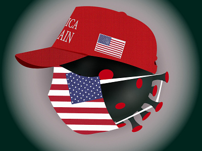 MAGA! 2020 america biden cap corona corona virus covid 19 democrat design donald trump election hat illustration illustrator mask presidential election republican trump usa vote