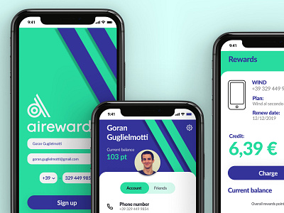 airewards app ui