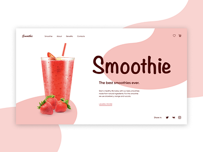 Strawberry smoothie concept №2