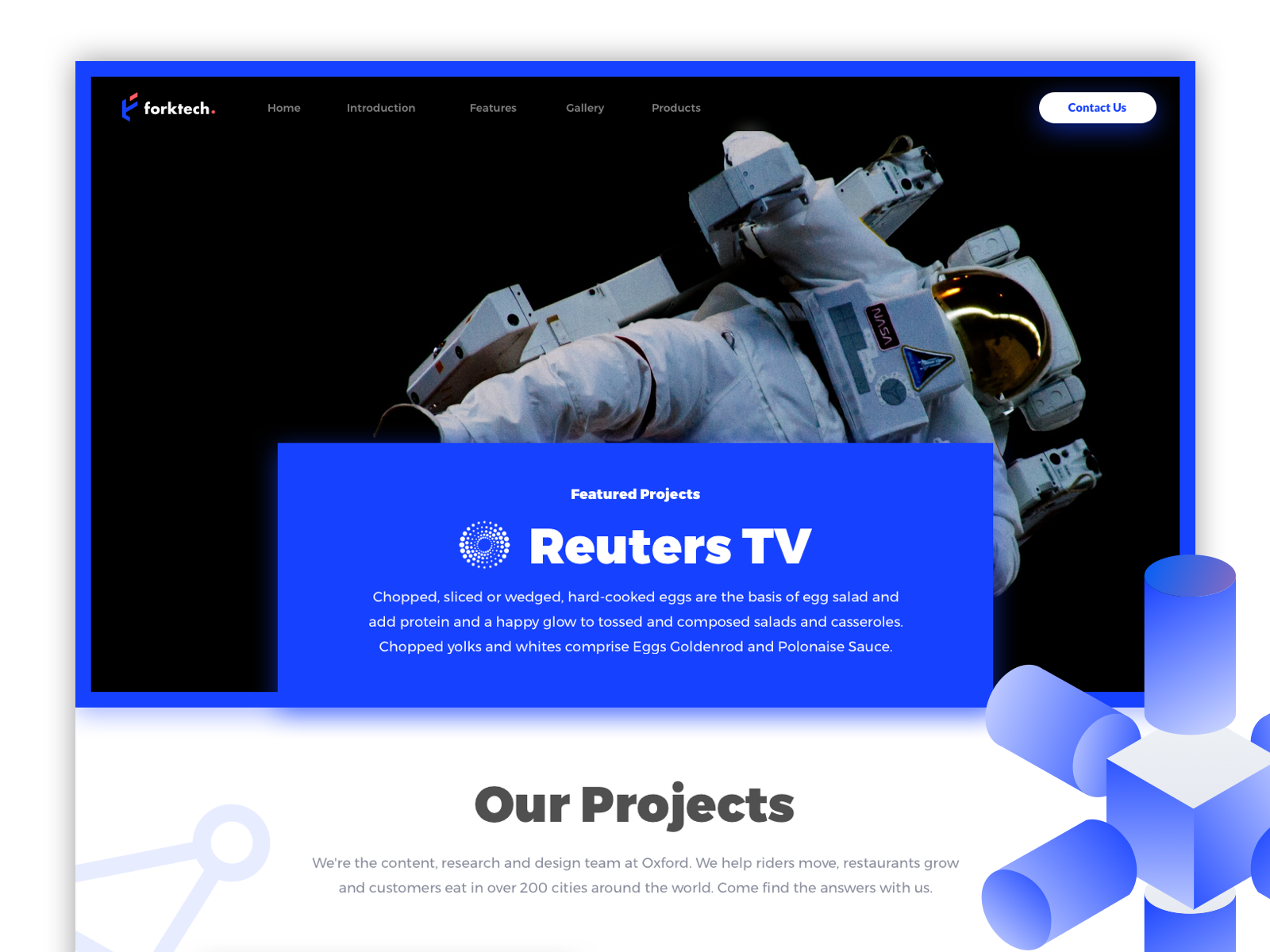 Fork Tech Project Page by Levon Kostandyan on Dribbble