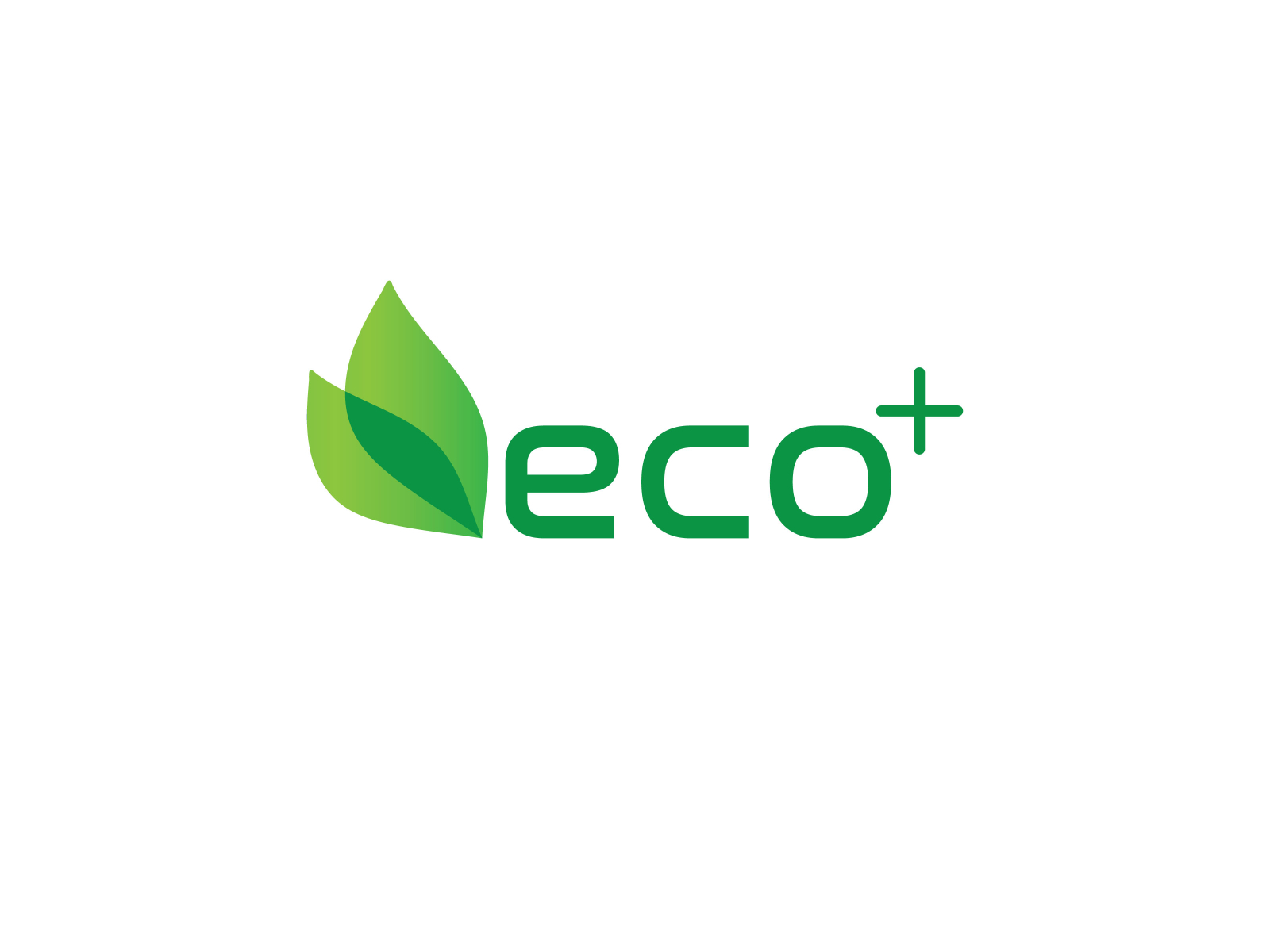 Eco logo with green sprout Royalty Free Vector Image
