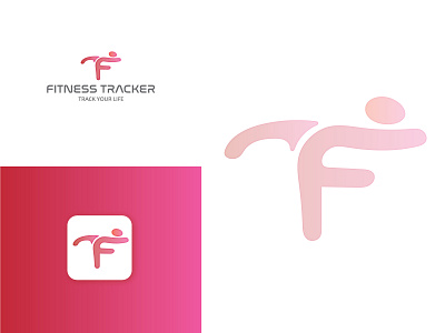 Fitness Tracker logo branding business f letter logo f logo fit logo fitness fitness logo logo logo animation logo design logo design branding logo design concept logo designer logo designs logo mark logodesign logos logotype t letter logo t logo