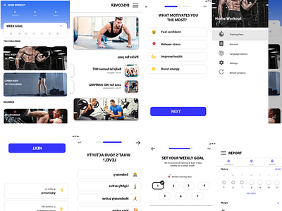 Fitness App Design branding graphic design logo ui