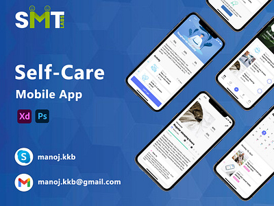Self Care UI App Design
