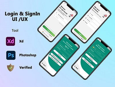 Login & SignUp UI/UX animation graphic design motion graphics ui