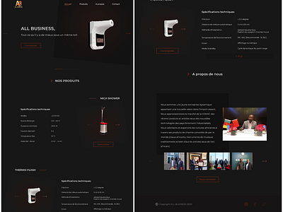 Product website design