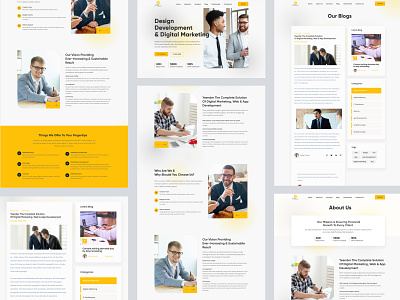 Yeender V2 - Digital IT Agency agency branding agency web design agency website app development business company website corporate digital agency digital marketing interaction design it agency landing page maruf minimal software startup uiux web development