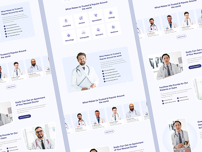 EasyDoc - Online Healthcare Landing Page biotech consultant easydoc hospital maruf medical medical landing page medical services medicine online dotor online healthcare uiux web design