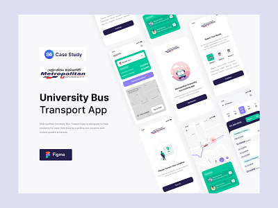 Case Study- University Bus Tracking App app bus bus app case study product research tranport uiux university ux case study