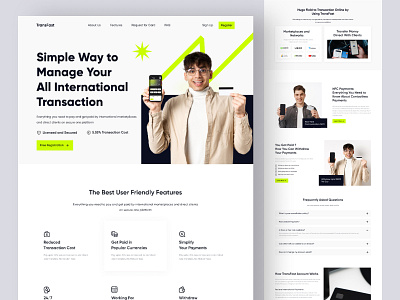 Fintech - TransFast Credit Card Landing Page