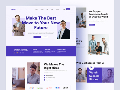 Recrut:: - Recruiting Platform Landing page