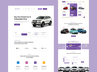 Auto Car Shop Web Landingpage