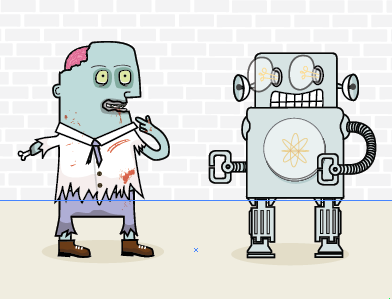 Zombie Robot Illustration illustration