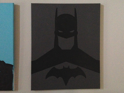 Work In Progress - Dick Grayson's Batman painting