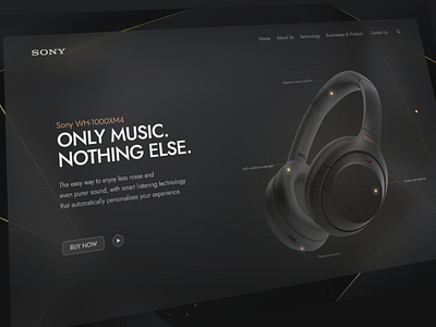 Parallax Headphone Website