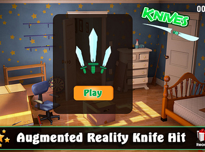 AR Knife Game design game