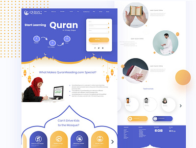 Quran reading adobe illustrator adobexd design illustration ui ux vector webdesign
