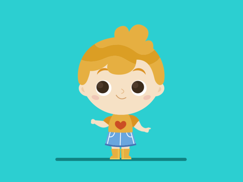 Girl animation character animation vector