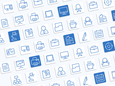 Office Icons Set branding graphic design icon ui