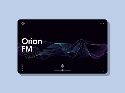 Orion FM - First Web Design Concept branding figma figmadesign fm graphic graphic design illustrator orion radio ui ux web webdesign website design