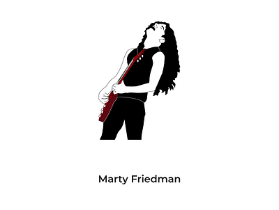 Marty Friedman design designs graphic graphic design icon illustration illustrator marty friedman marty friedman sketch