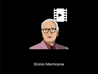 Ennio Morricone design designs ennio film graphic graphic design icon illustration illustrator morricone movie music sketch