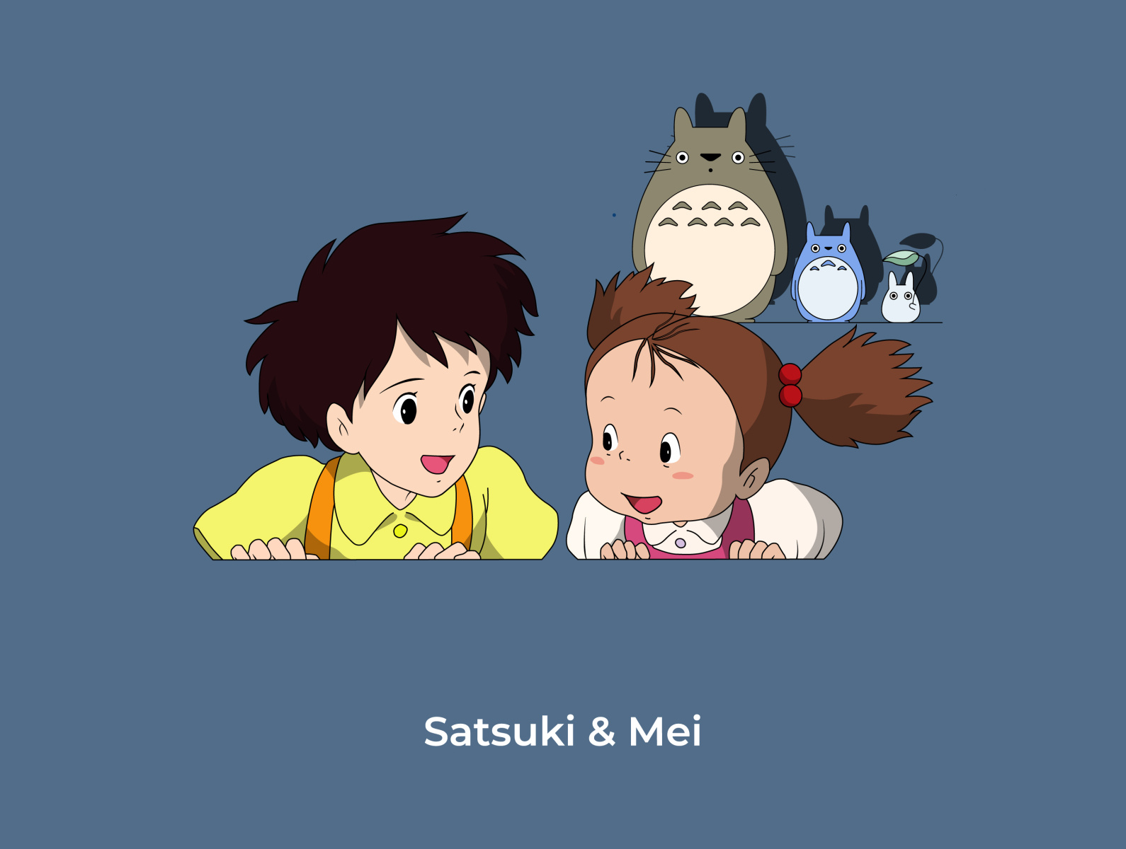Satsuki&Mei ( Totoro ) by Sam Saph on Dribbble