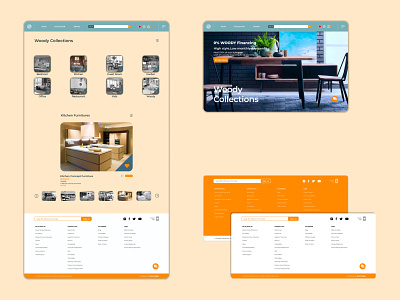 Woody Collections - WDC branding collection design figma figmadesign footer graphic graphic design icon illustrator logo orange ui uidesign ux uxdesign web webdesign website