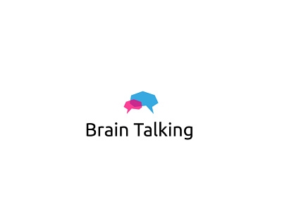 Brain Talking brain design designs graphic graphic design icon illustration illustrator logo logo design logodesign logos talking vector