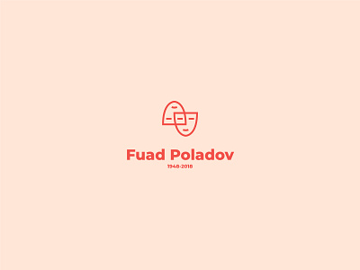 In memory of Fuad Poladov actor branding design designs graphic graphic design icon illustrator logo logo design logodesign logos master teatr the best