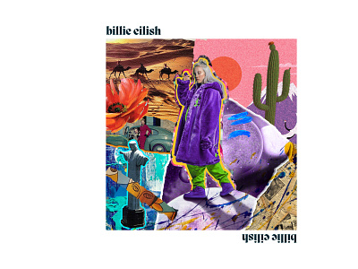 Billie Eilish 2022 art billie branding collage design designs eilish graphic graphic design illustrator music photoshop style top trend