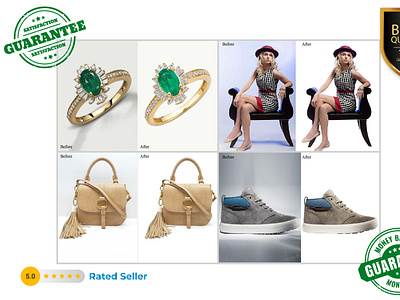 Background Remove, Clipping Path, Retouching & Shadow Creating