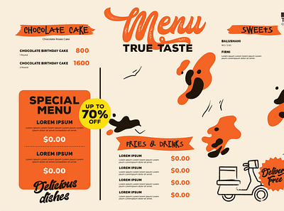 Restaurant Menu Card branding design graphic design menu card menu design web