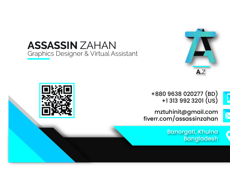 Business Card & Logo Design by Assassin Zahan on Dribbble